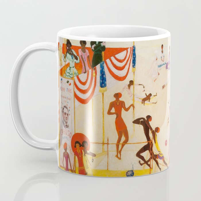 African American Masterpiece 'Summertime, Asbury Park, South' by Florine Stettheimer Coffee Mug Gallery Image 3