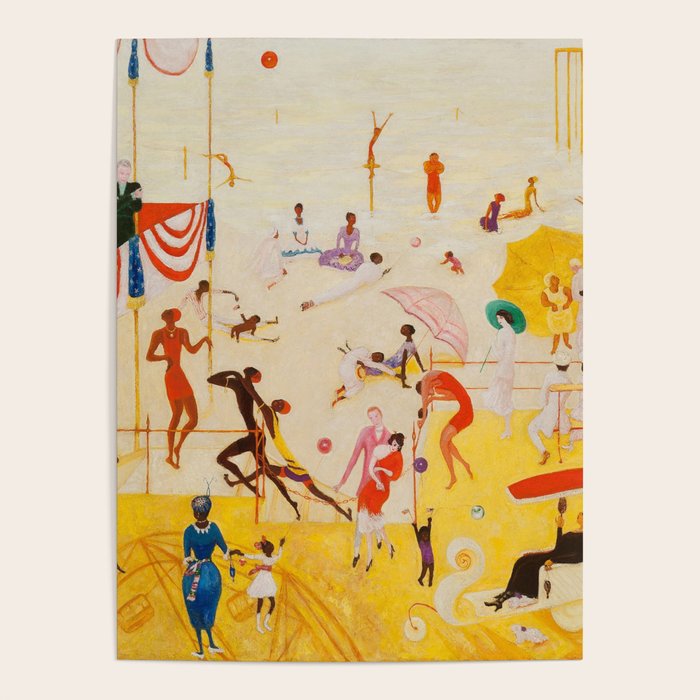 African American Masterpiece 'Summertime, Asbury Park, South' by Florine Stettheimer Poster