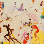 African American Masterpiece 'Summertime, Asbury Park, South' by Florine Stettheimer Coffee Mug Gallery Image 2