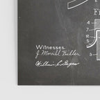 Ice Hockey Stick Patent - Ice Hockey Art - Black Chalkboard Poster Gallery Image 3