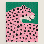 The Stare 3: Pink Cheetah Edition Jigsaw Puzzle Gallery Image 1