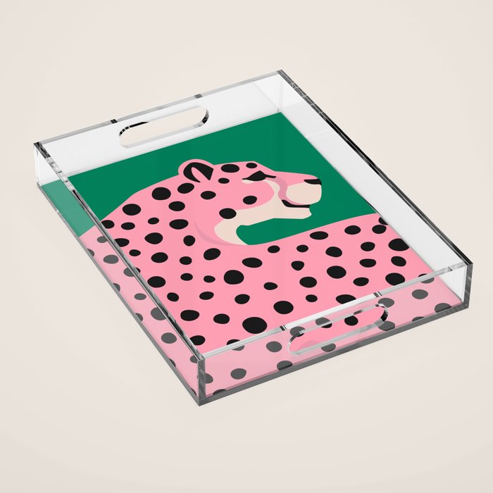 The Stare 3: Pink Cheetah Edition Acrylic Tray Gallery Image 1