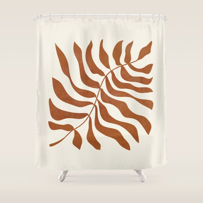 minimal plant 8 Shower Curtain Gallery Image 1