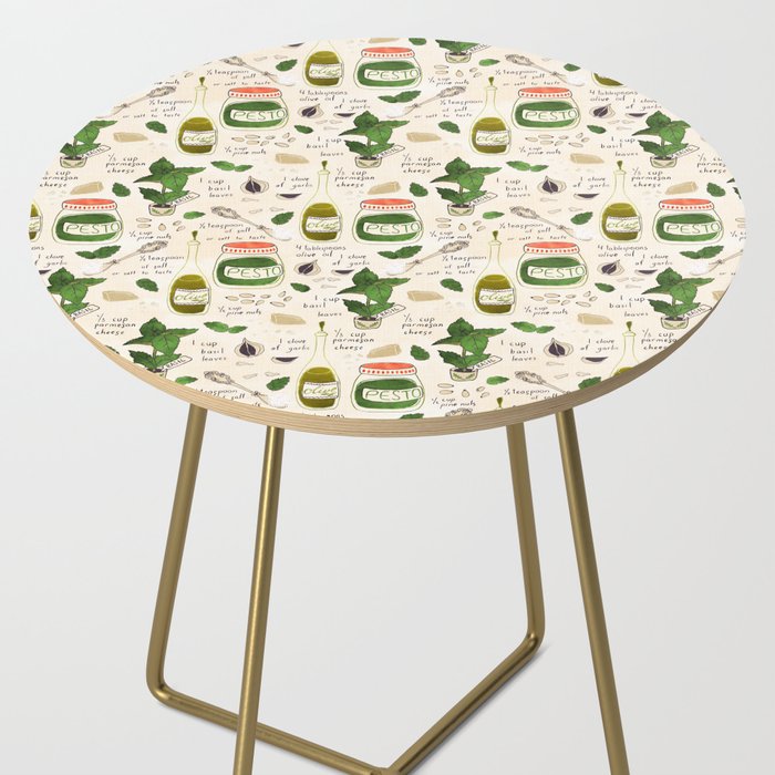 Pesto. Illustrated Recipe. Side Table Gallery Image 2
