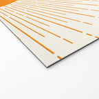 Orange Sunburst Boho Midcentury Welcome Mat Gallery Image 2