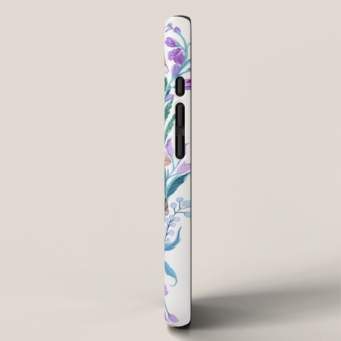 Floral moth painting iPhone Case Gallery Image 2