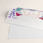 Floral moth painting Wrapping Paper Gallery Image 2