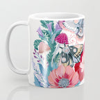 Floral moth painting Coffee Mug Gallery Image 3