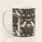 All Hallows' Eve - Black Orange Halloween Coffee Mug Gallery Image 3