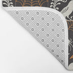 All Hallows' Eve - Black Orange Halloween Bath Mat Gallery Image 2