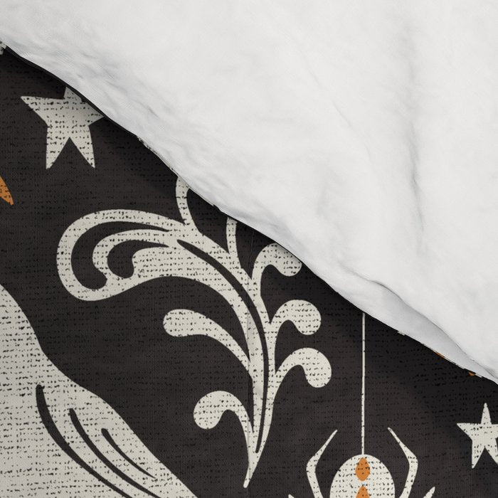 All Hallows' Eve - Black Orange Halloween Comforter Gallery Image 4