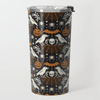 All Hallows' Eve - Black Orange Halloween Travel Mug Gallery Image 2