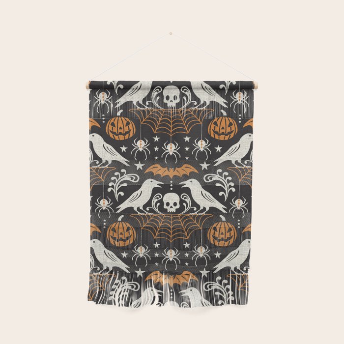 All Hallows' Eve - Black Orange Halloween Wall Hanging Gallery Image 1