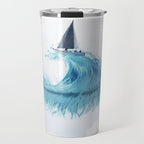 Water Feather â¢ Blue Feather I Travel Mug Gallery Image 1