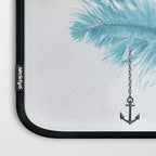 Water Feather â¢ Blue Feather I Laptop Sleeve Gallery Image 3