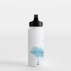 Water Feather â¢ Blue Feather I Water Bottle Gallery Image 3