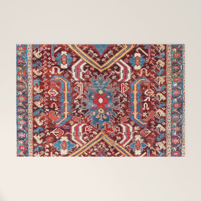Kula West Anatolian  Antique Rug Print Welcome Mat Gallery Image 1