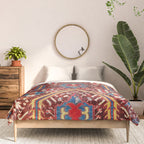 Kula West Anatolian  Antique Rug Print Comforter Gallery Image 3