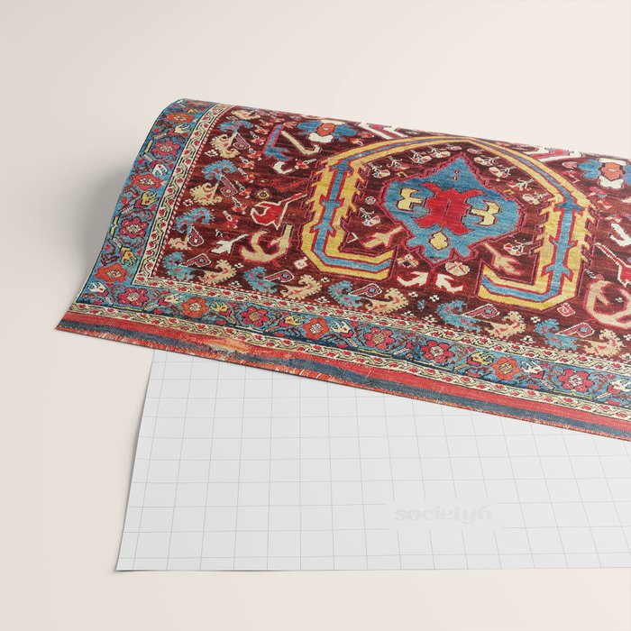 Kula West Anatolian  Antique Rug Print Wrapping Paper Gallery Image 2