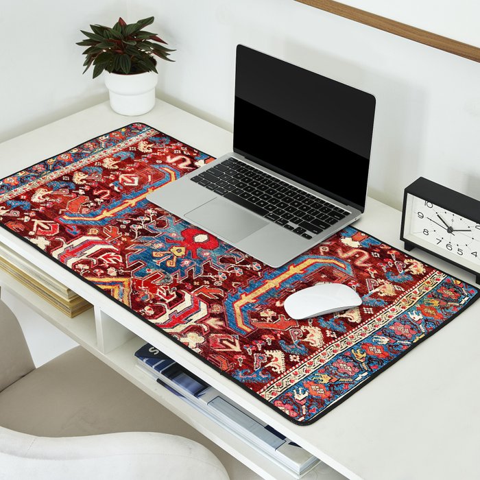 Kula West Anatolian  Antique Rug Print Desk Mat Gallery Image 2