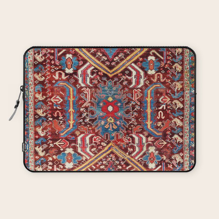 Kula West Anatolian  Antique Rug Print Laptop Sleeve Gallery Image 1