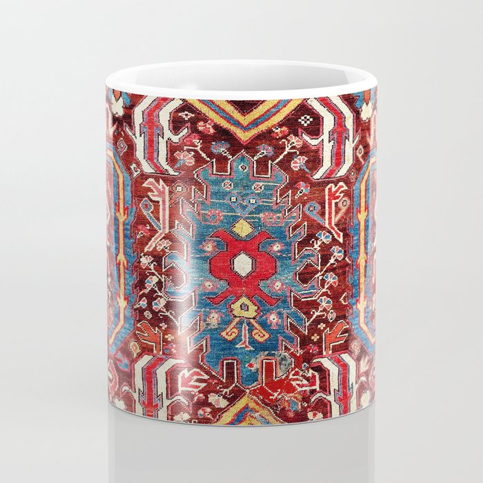 Kula West Anatolian  Antique Rug Print Coffee Mug Gallery Image 4