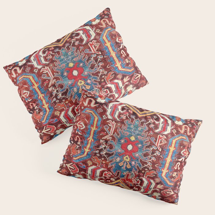 Kula West Anatolian  Antique Rug Print Pillow Sham Gallery Image 3