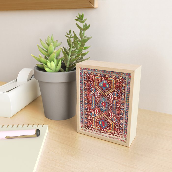 Kula West Anatolian  Antique Rug Print Mini Art Print Gallery Image 2