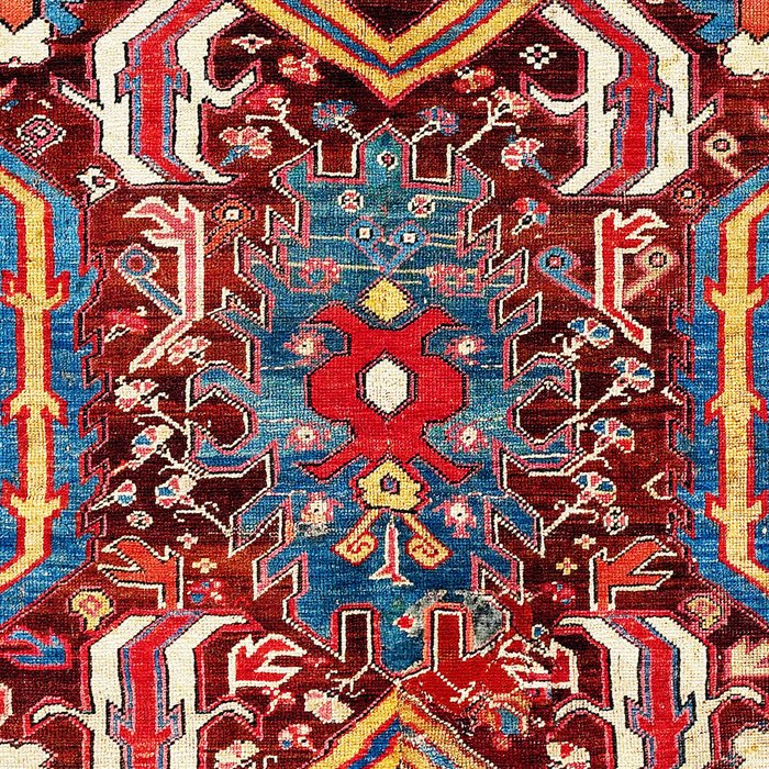 Kula West Anatolian  Antique Rug Print Coffee Mug Gallery Image 2