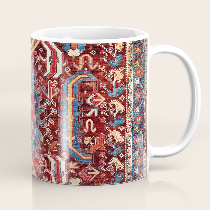 Kula West Anatolian  Antique Rug Print Coffee Mug Gallery Image 1