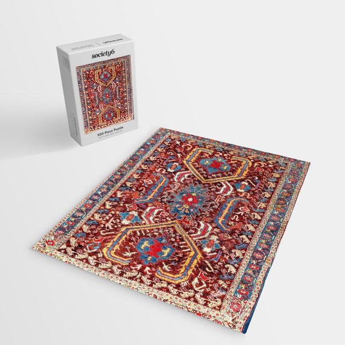 Kula West Anatolian  Antique Rug Print Jigsaw Puzzle Gallery Image 2