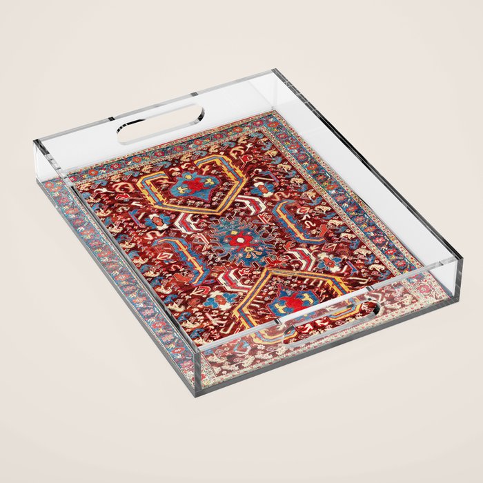 Kula West Anatolian  Antique Rug Print Acrylic Tray Gallery Image 1