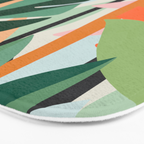 Tropical leaves in the jungle Bath Mat Gallery Image 3