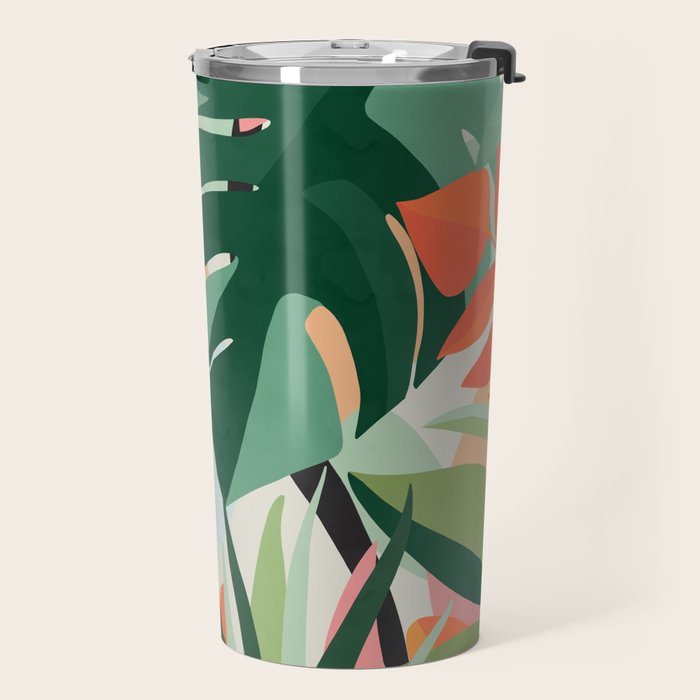 Tropical leaves in the jungle Travel Mug Gallery Image 2