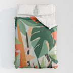 Tropical leaves in the jungle Duvet Cover Gallery Image 6