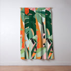 Tropical leaves in the jungle Window Curtain Gallery Image 3