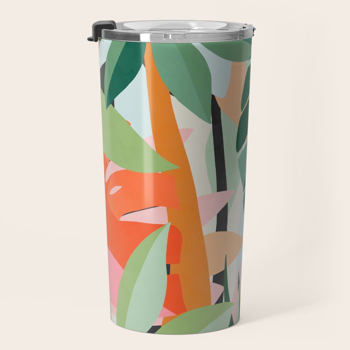 Tropical leaves in the jungle Travel Mug Gallery Image 3