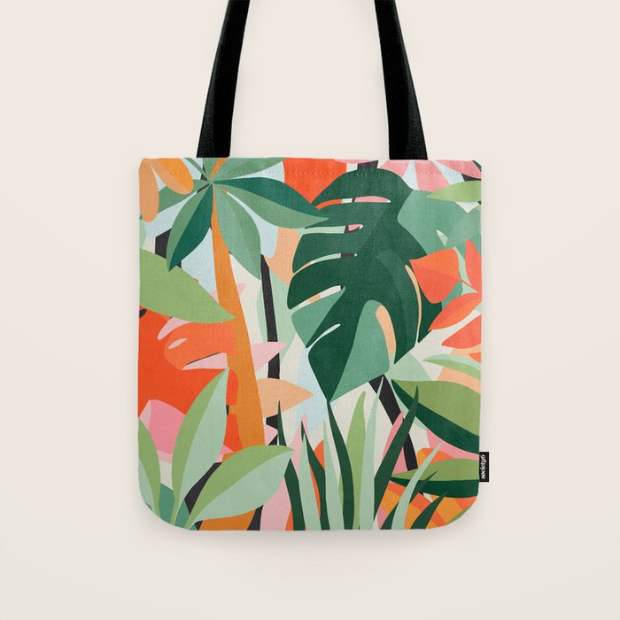 Tropical leaves in the jungle Tote Bag Gallery Image 1