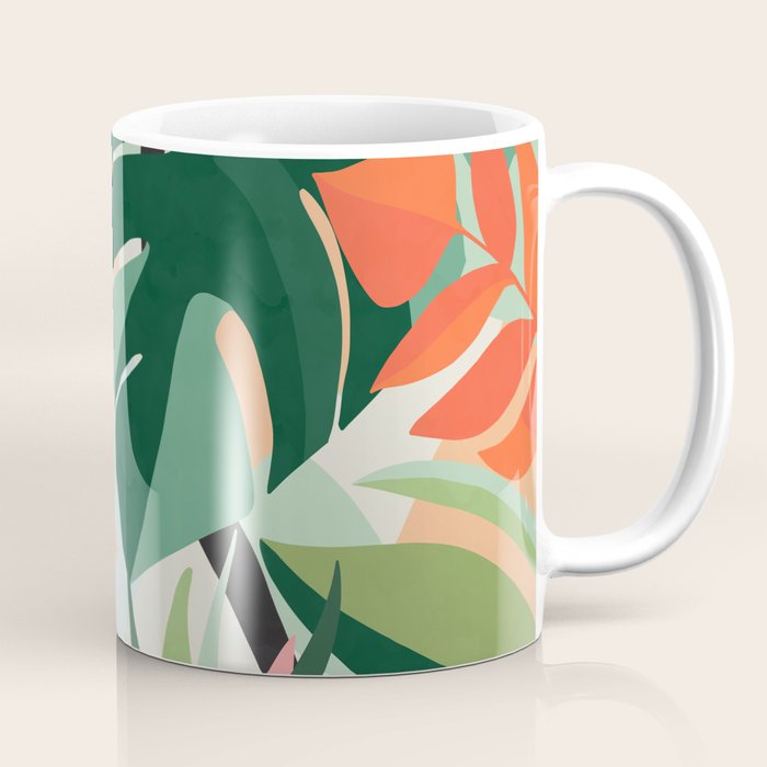 Tropical leaves in the jungle Coffee Mug Gallery Image 1