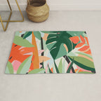 Tropical leaves in the jungle Rug Gallery Image 1