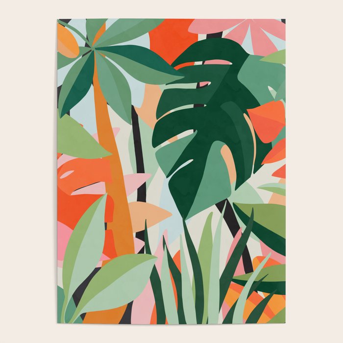Tropical leaves in the jungle Poster Gallery Image 4