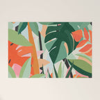 Tropical leaves in the jungle Welcome Mat Gallery Image 1