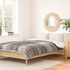 fall plaid - tan and charcoal Duvet Cover Gallery Image 2