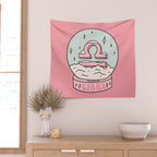 Libra Snow Globe Wall Tapestry Gallery Image 2