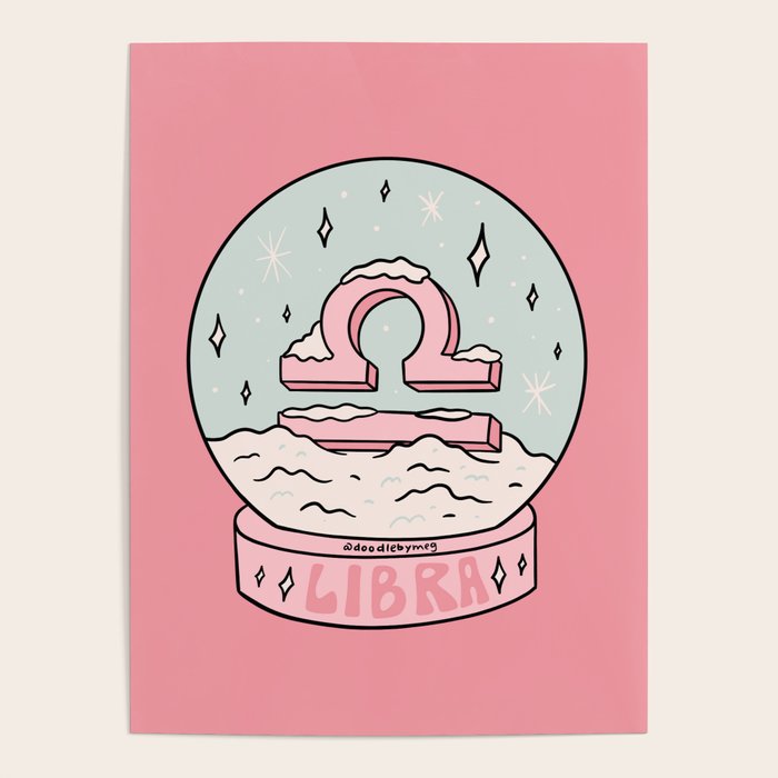 Libra Snow Globe Poster Gallery Image 4