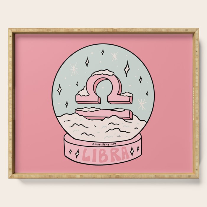 Libra Snow Globe Serving Tray Gallery Image 1