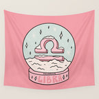 Libra Snow Globe Wall Tapestry Gallery Image 4
