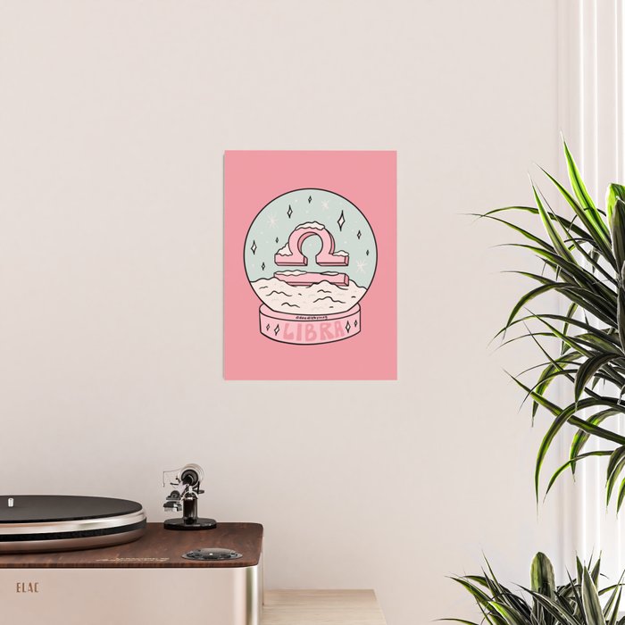 Libra Snow Globe Poster Gallery Image 2