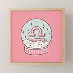 Libra Snow Globe Mini Art Print Gallery Image 1