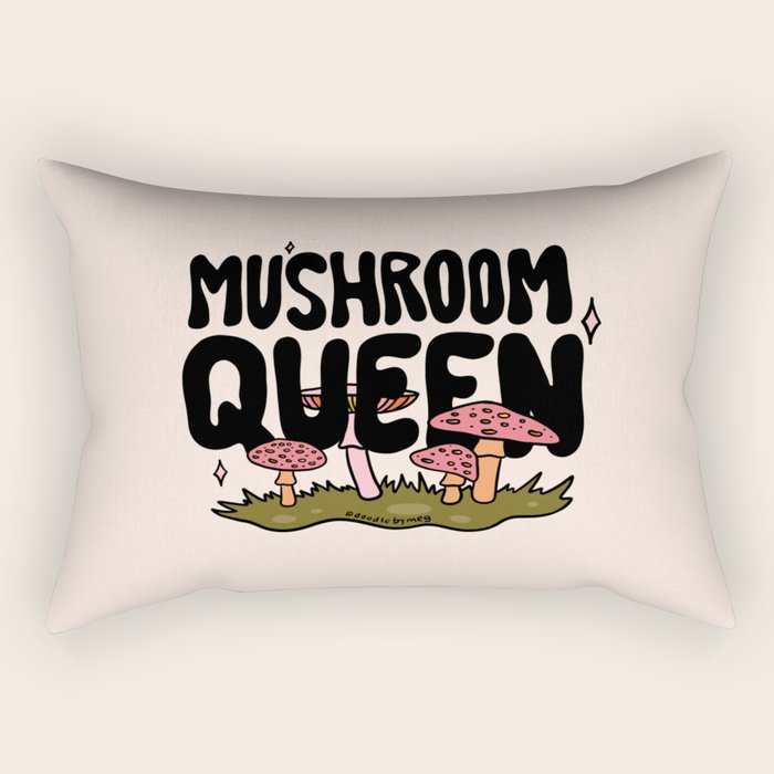 Mushroom Queen Rectangular Pillow Gallery Image 1